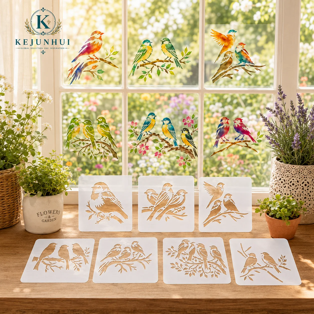 7Pcs Hummingbird Stencils Reus - đánh giá và giá Photography Model