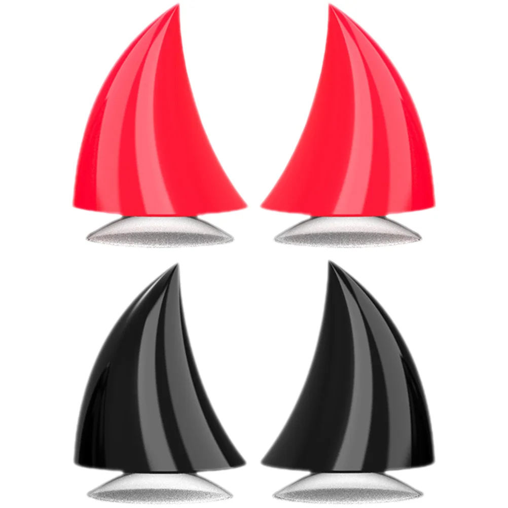 

4pcs Motorcycle Horns Reusable Accessories For Ski Snowboard Bike Helmets Strong Suction Horns For Women Men