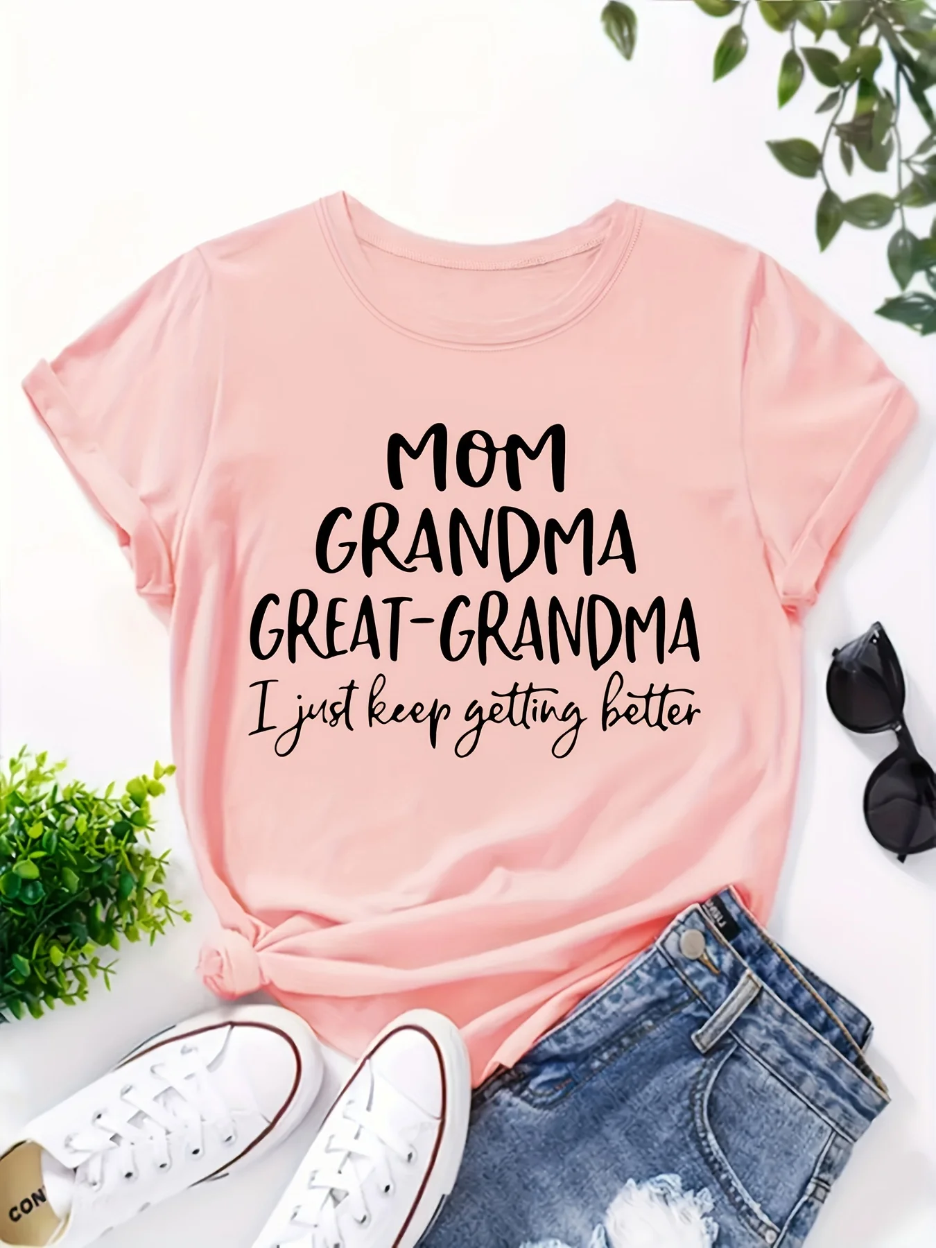 

Fashionable Ladies round Neck Sweatshirt Letter Pattern Print Comfortable Streetwear Casual Street Style