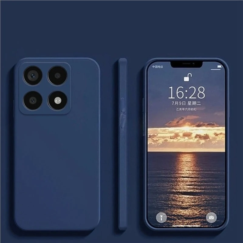 Für Xiaomi 15T 14T Pro Hülle Flüssigsilikon Original Schlichte Gummi-TPU-Schutzhülle Xiaomi 13T Pro Poco x6pro Stoßfeste Abdeckung