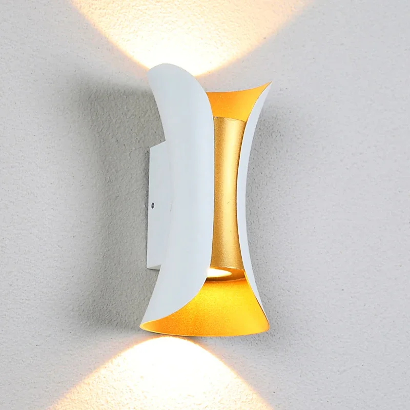 

Waterproof Modern LED Wall Light 10W Aluminum Wall Lamp Outdoor and Indoor Lighting Home Decor for Garden Living Room Bedroom
