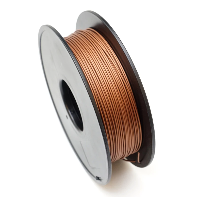 3D Printer Filament 20% Percent Metal based on PLA 1.75mm 0.5kg/1.1lb Copper Steel Iron