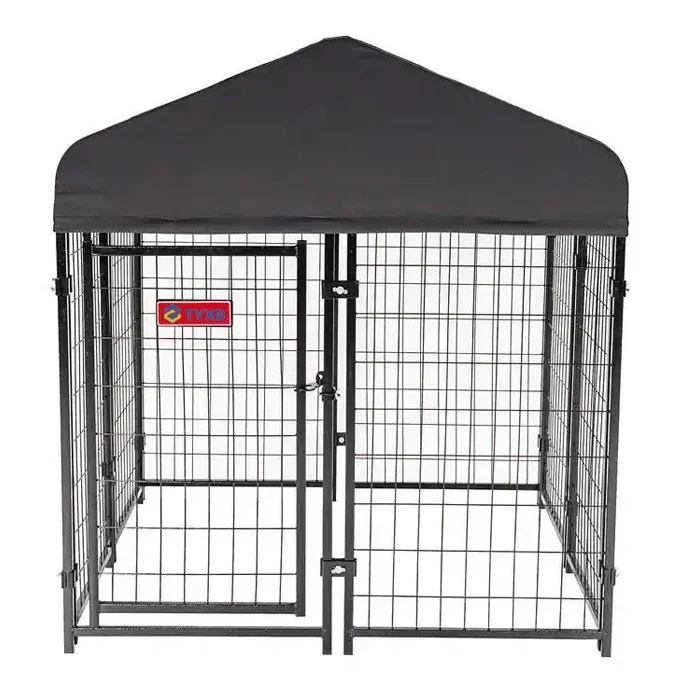 

4x4x4.3 ft Heavy Duty Dog Kennel Villa House Animal Camping Cage Fence