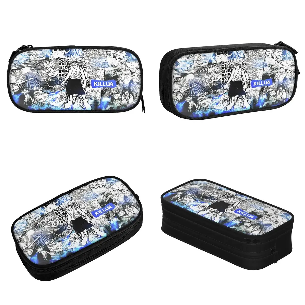 Hunter X Hunter Killua Cartoon Pencil Cases Anime Pen Holder Bags Girl Boy Large Storage Students School Zipper Pencilcases image 2