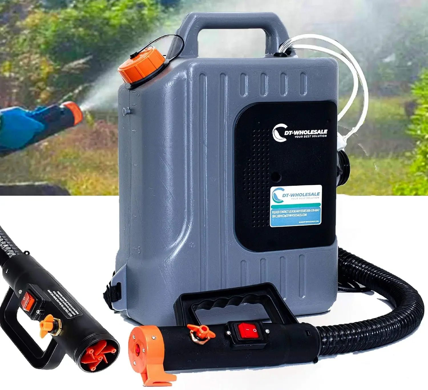 Máquina nebulizadora eléctrica ULV, pulverizador desinfectante de mochila de 10l, nebulizador comercial para insectos, para interiores y exteriores