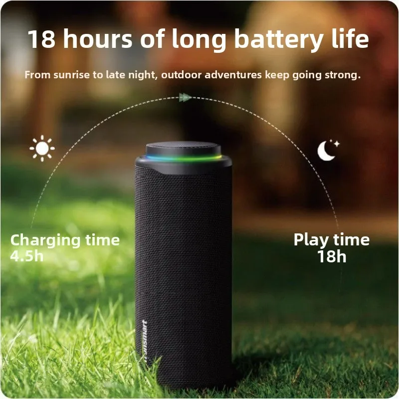 For Tronsmart T8 Portable Bluetooth Speaker 40W 360° Sound 18H Battery IPX7 Waterproof Outdoor Cycling