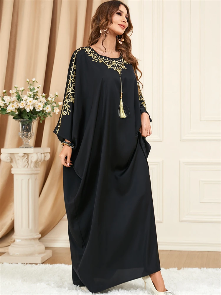 Ramadan Eid Dubai Black Muslim Abaya Turkey Islam Arabic Abayas For Women Kaftan Modest Dress Kebaya Robe Femme Musulmane