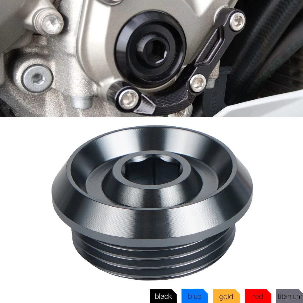 Engine Timing Inspection Crank Case Screw Plug Cap Cover for BMW S1000RR 2008-2016 HP4 12-15 S1000R 2013 S1000XR 2014 2015 2016