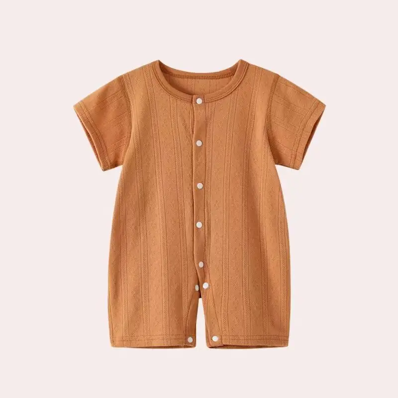 Baby Summer Jumpsuit Short Sleeved Thin Baby Ultra-thin Summer Clothes Crawling Clothes Newborn Air-conditioned Clothes Pajamas