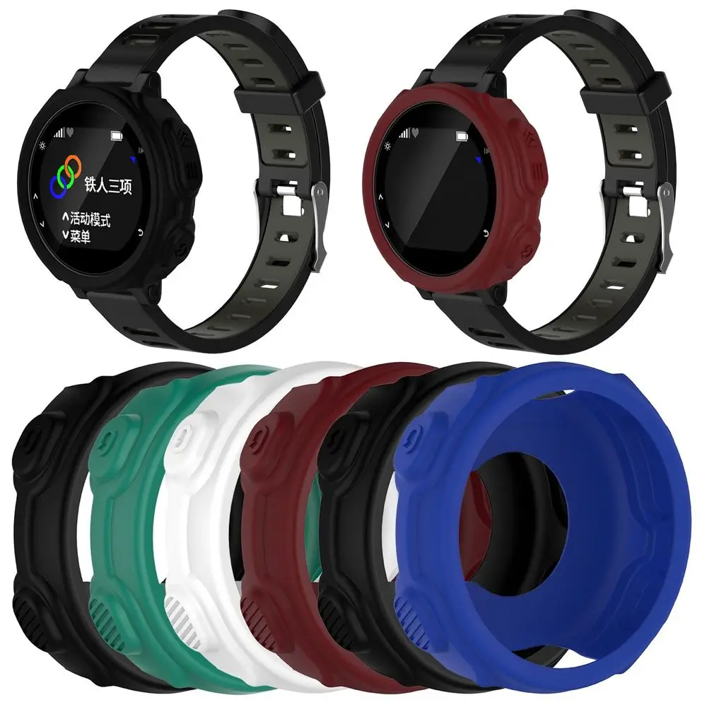 Silicone Case For Garmin Forerunner 235 735XT GPS Smartwatch Protective Cover Watch Wristband Bracelet Protector Bumper Shell