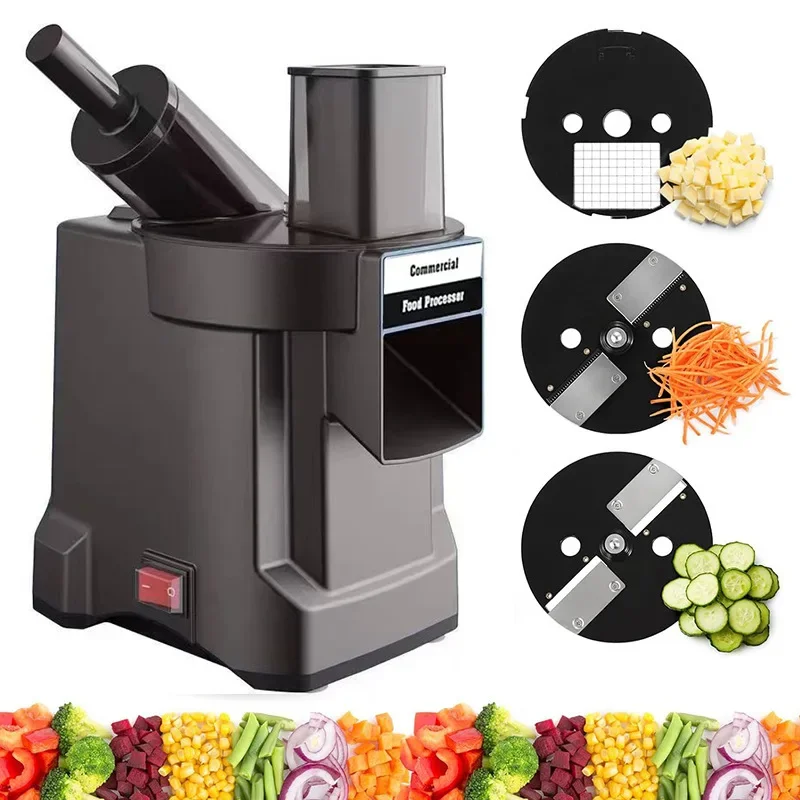 Коммерческий электрический измельчитель, слайсер с двойным желобом, диагональная резка, большой диаметр для кухни, экспортный диаметр, экспорт