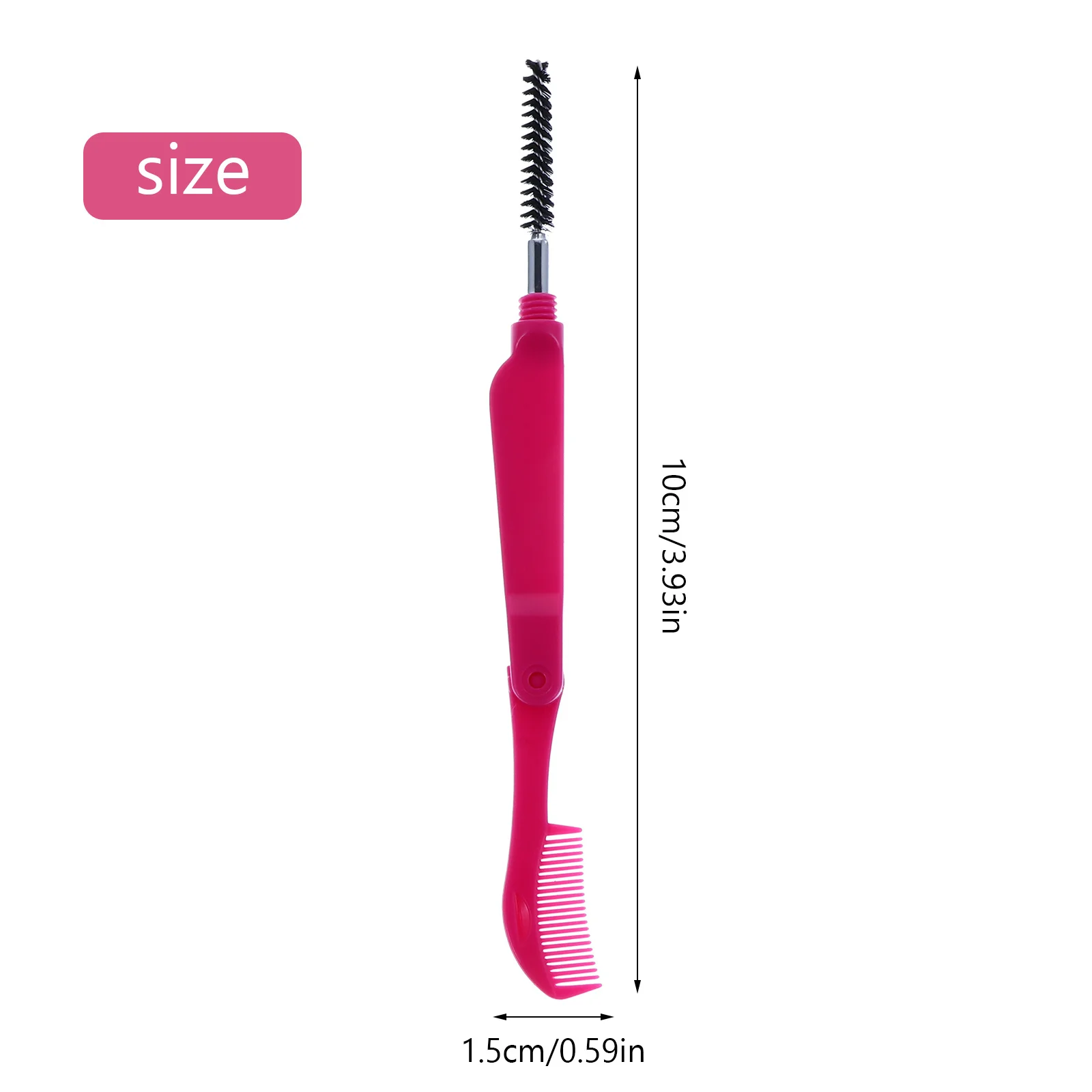 6Pcs Foldable Eyelash Combs Lash Separators Eyebrow Grooming Brushes Plastic Handle Beauty Salon Makeup Tool Eyelash Brush