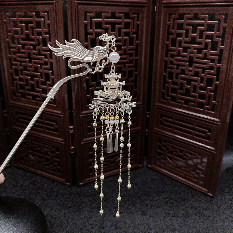 

Ancient-style hair accessories, updo hair accessories, phoenix tassels, hairpins, cheongsam and Hanfu headwear accessories