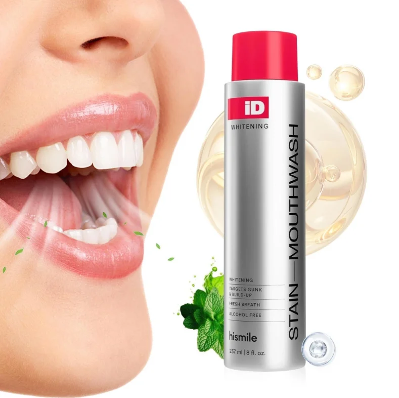 

Hismile ID Stain Whitening Mouthwash Fresh Breath Removal Of Residual Dirt Impurities Efficient Cleansing Oral Breath Mouthwash