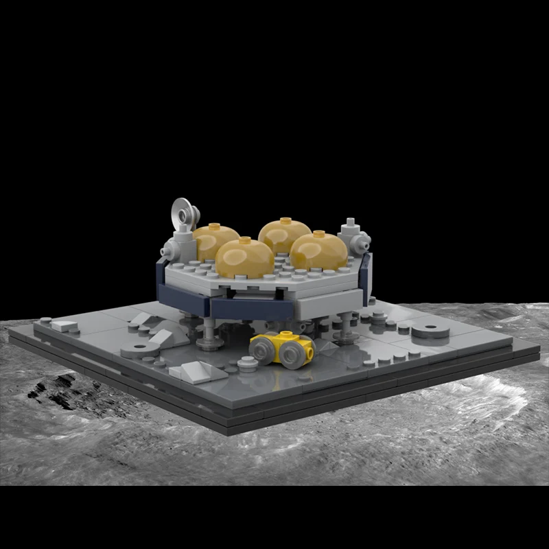 Old Griffin Lunar Lander Model MOC Building Bricks War Equipment Modular Technology Gifts Holiday Assemble Children Toys Suit