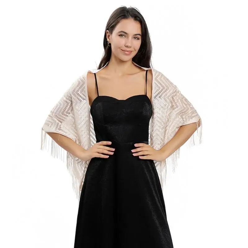 

652F Треугольный кружевной платок на шею, шарф, накидка на плечи для подружек невесты и вечеринок