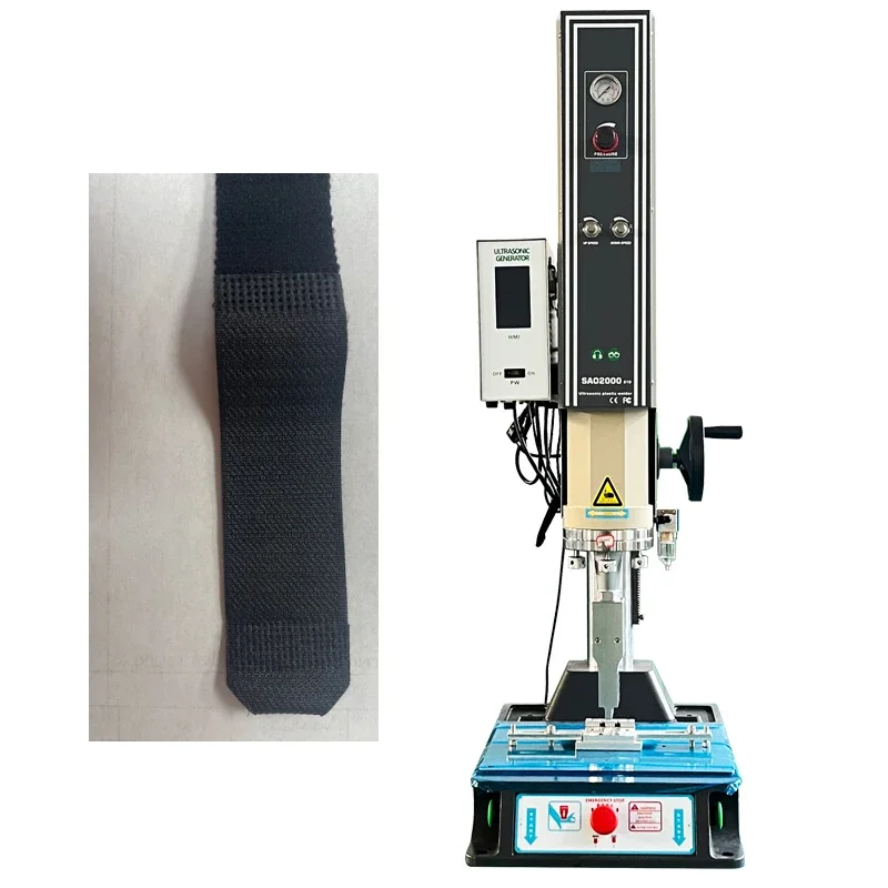 Lanyards Ultrasonic Welding Machine For Nylon hooks and Loops Custom service accept