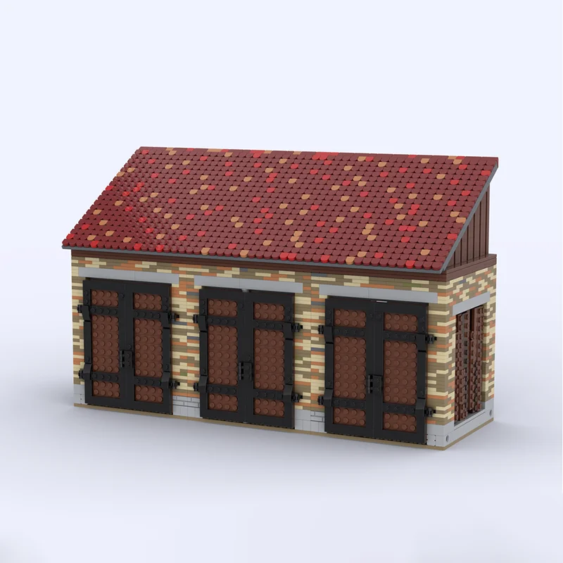 City Street View Moc Bouwstenen Modulair Boerderij Schuur Model Technologie Blokken Kerst DIY Speelgoed Bouw Vakantiecadeaus