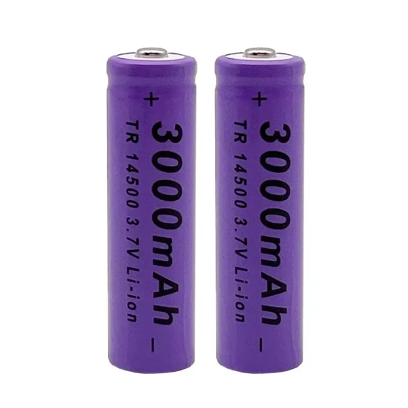 14500 lithium battery 2024 100% The latest  3.7V 3000mAh rechargeable battery for LED flashlight toy+charger