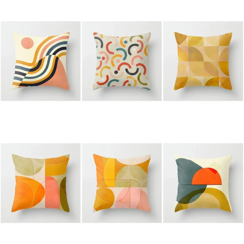 

Bedroom Living Room Decor Abstract Pattern Sofa Cushion Pillow Covers Home