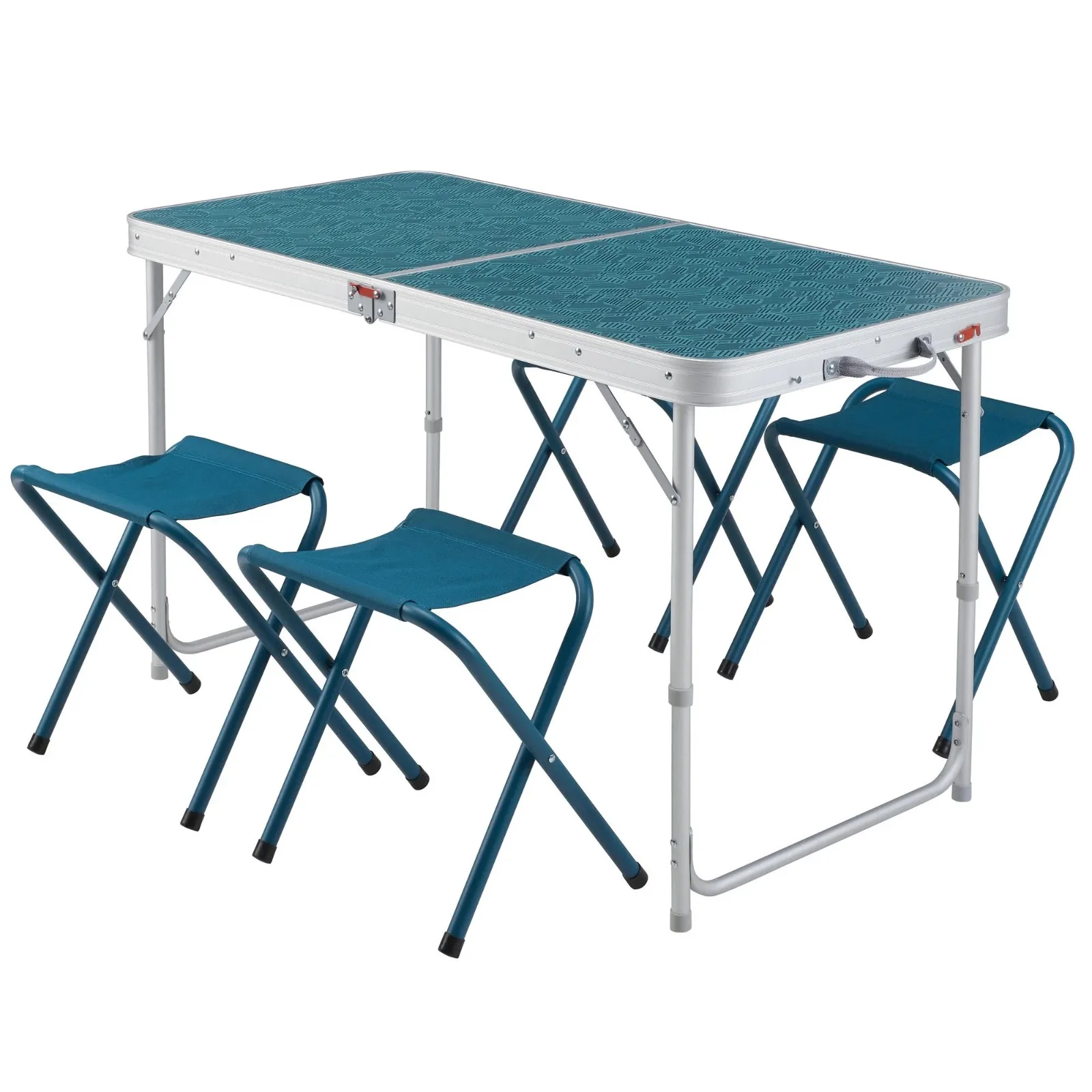 US Quechua, Camping Folding Table, 4 chairs, Blue