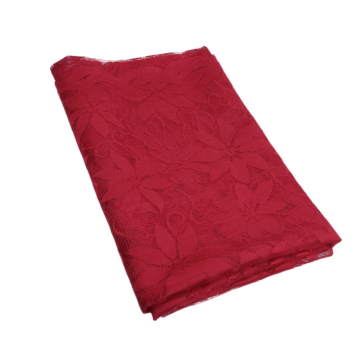 

Christmas Tablecloth Dinner Decor Decorative Tablecover Red Dining Party Banquet Lace