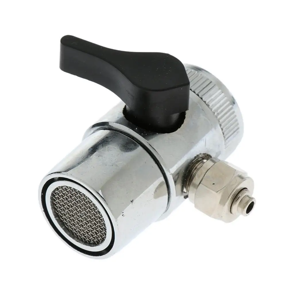 Water Filter Faucet Diverter for Ro System (Tube Connector Size: 1/4 inch)