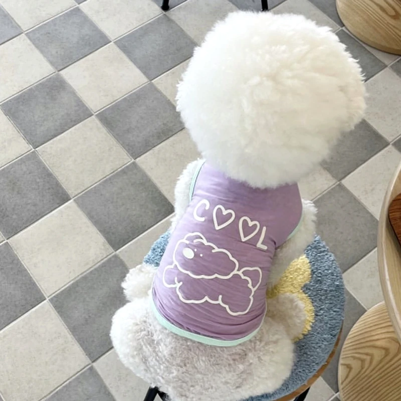 

Summer Teddy Anti-UV Clothes Pet Cool Feeling Vest Pet Sun Protection Clothes Bichon Frise Breathable Pullover Pet Supplies