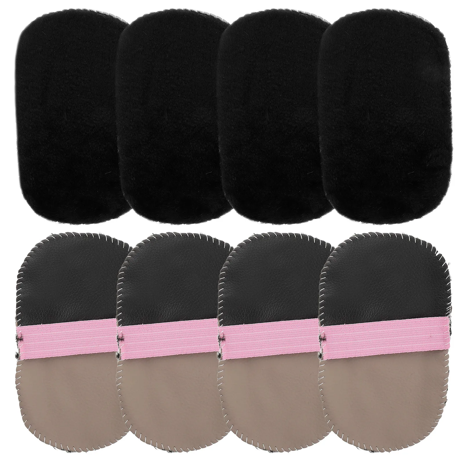 8Pcs Care Brush Glove Set Soft Polishing Mitts for Sofa Shoe Bag Cleaning Shine Restoration Couch Care Kit
