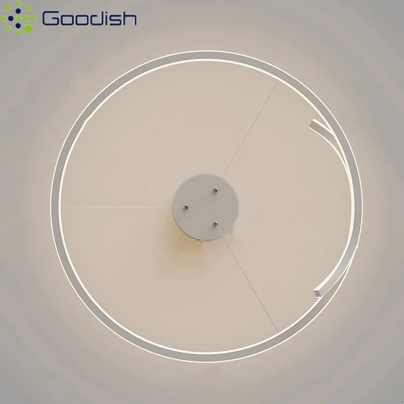 Современные минималистичные круглые светодиодные подвесные светильники, дизайнерские лампы в форме змеи для гостиной, столовой, спальни, домашнего декора, люстра