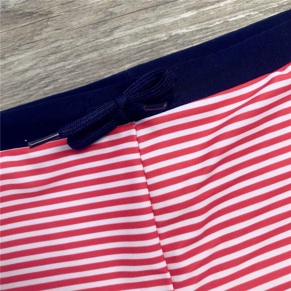 New Children Boy Summer Swim Trunks Boys Swimwear Kids Striped Bathing Suits Children Swimming Shorts Boys Beach Swimwears