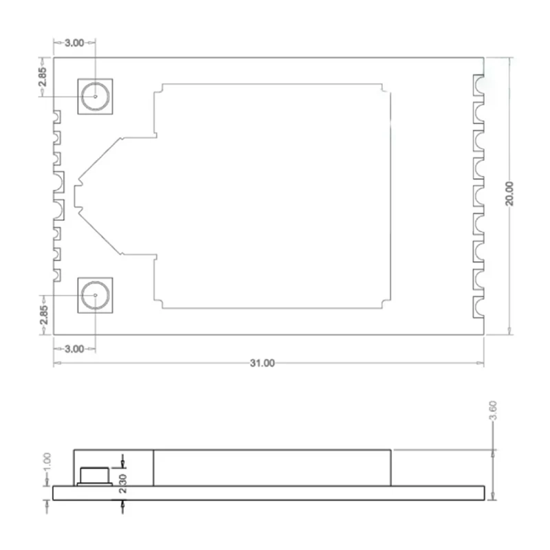 A73E-RTL8812CU Беспроводной двухдиапазонный модуль WIFI 2,4G/5G высокой мощности для Linux Android USB-интерфейс IPEX BL-M8812CU2