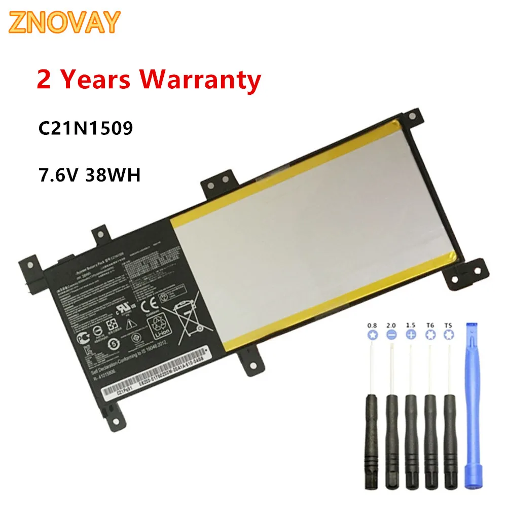 

ZNOVAY C21N1509 Laptop Battery for ASUS X556UA X556UB X556UF X556UJ X556UR X556UV A556U F556UA K556U K556UA K556UV 7.6V 38WH