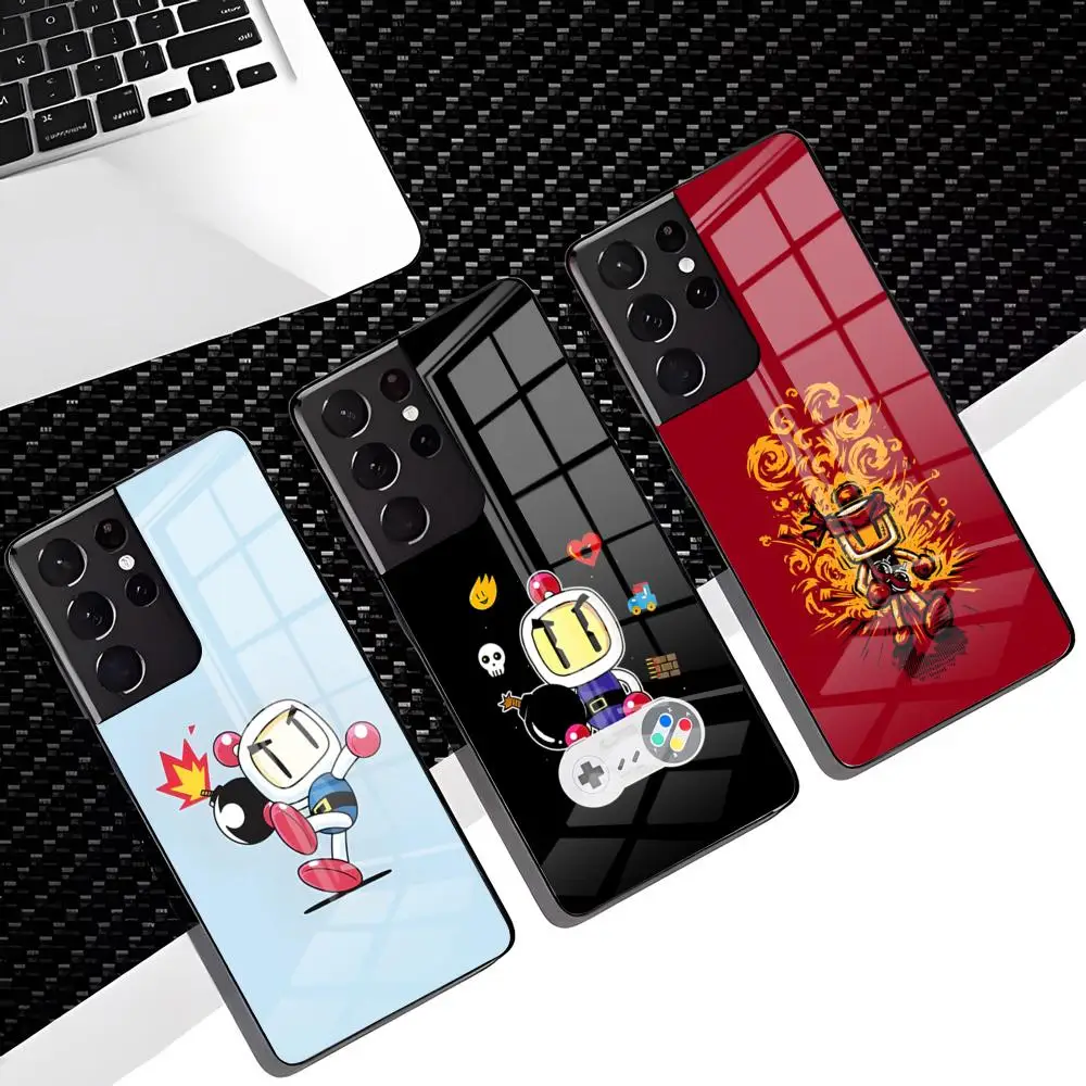 Game B-Bomberman Phone Case For Samsung S26 S25 Edge S24 S23 S22 Ultra Plus Fe A57 A37 A17 A27 5G Glass Cover