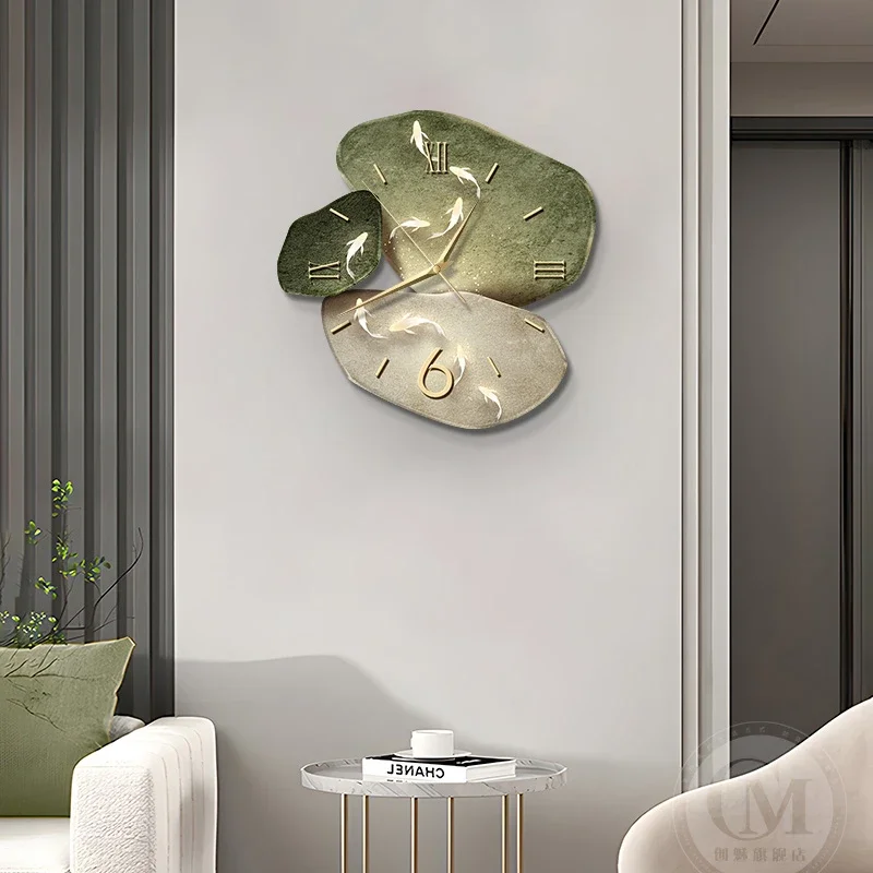 

Luxury Nordic Wall Clock Restaurant Nordic Design Fashion Creative Wall Watch Modern Silent Conference Reloj De Pared Wall Decor