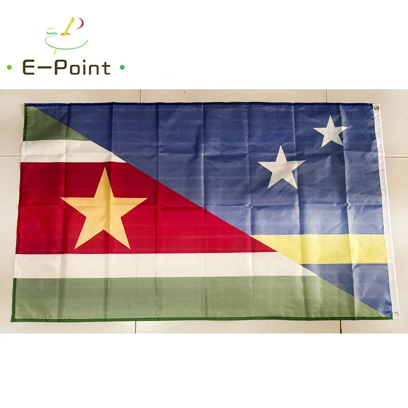 Suriname Curacao Friendship Flag 2ft*3ft (60*90cm) 3ft*5ft (90*150cm) Size Christmas Decorations for Home Banner