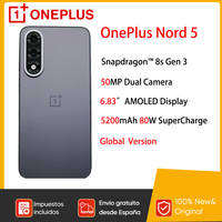 OnePlus Nord 5 Smartphone 5G Snapdragon 8s Gen 3  6.83”AMOLED Display 144 Hz 5200mAh 80W SUPERVOOC Charging 50MP Dual Cameras