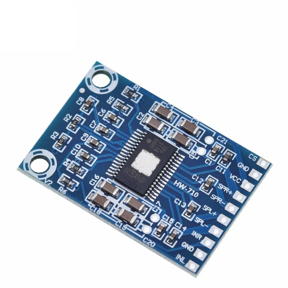 XH-M562 Ultra Micro Version TPA3116D2 Digital Audio Amplifier Board Class D Power Amplifier Board Ultra-thin Dual 50W