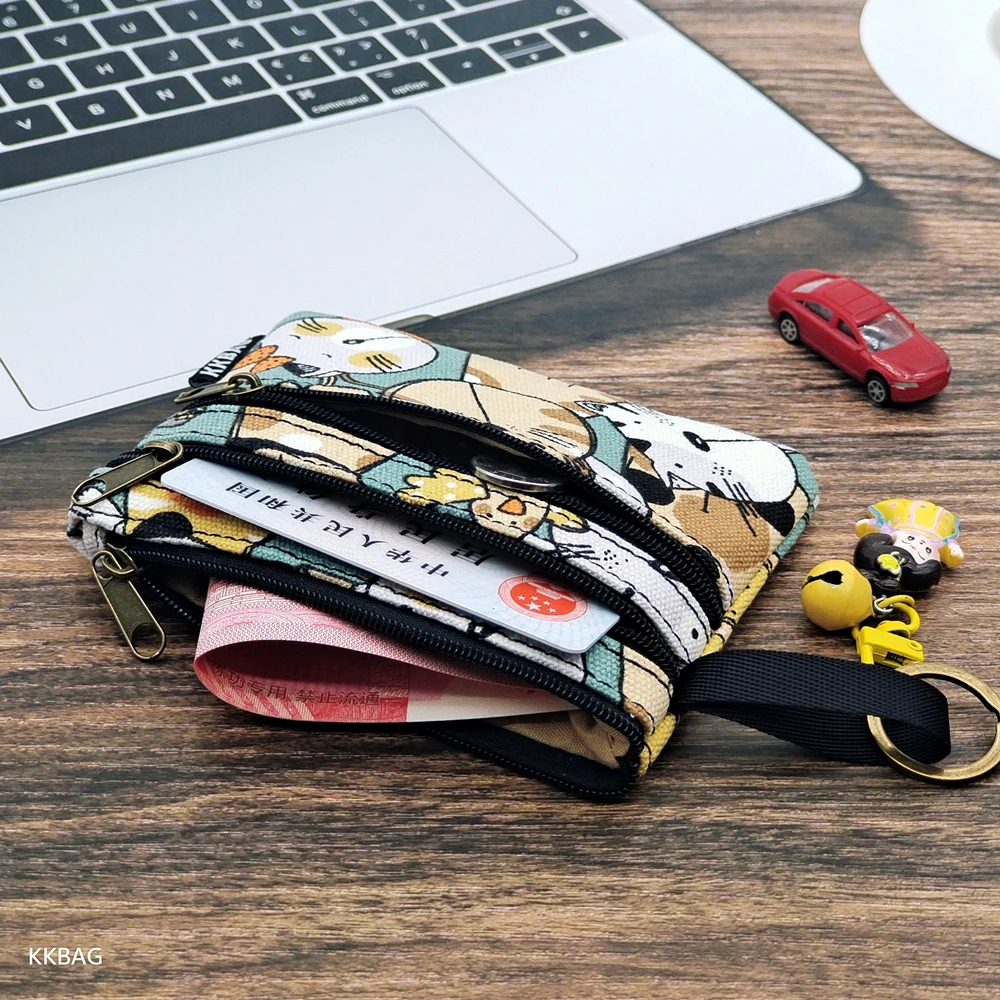 

Кошелек с милыми животными, кошелек на молнии, маленький кошелек для монет с героями мультфильмов, легкая сумка для хранения, сумка для денег, держатель для ключей и карт для студентов и женщин