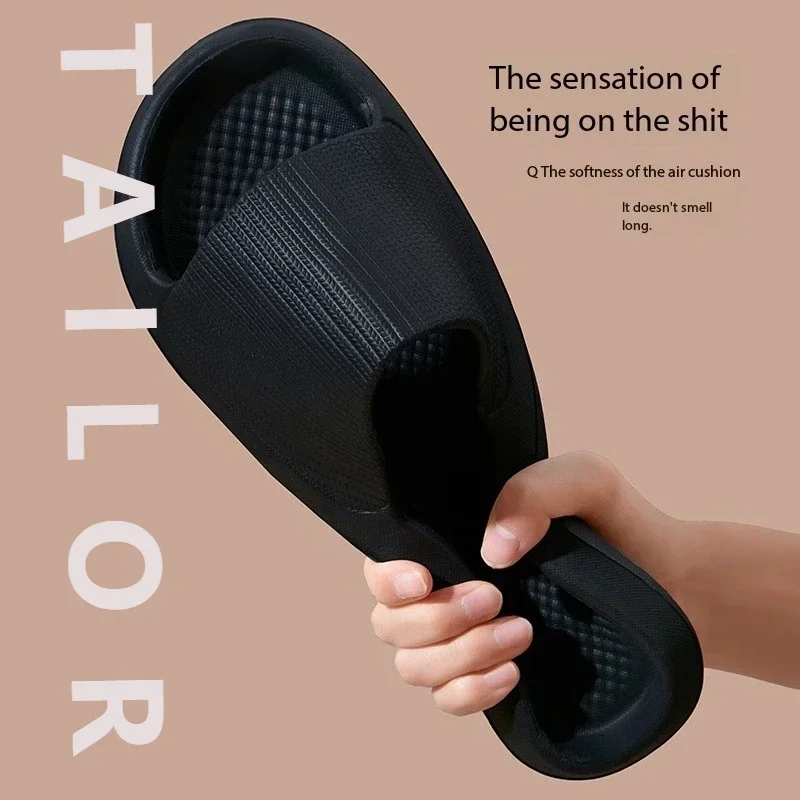 

Новые летние тапочки, мужские повседневные однотонные минималистичные мужские туфли, большие размеры, нескользящие домашние тапочки на мягкой подошве, шлепанцы из ЭВА