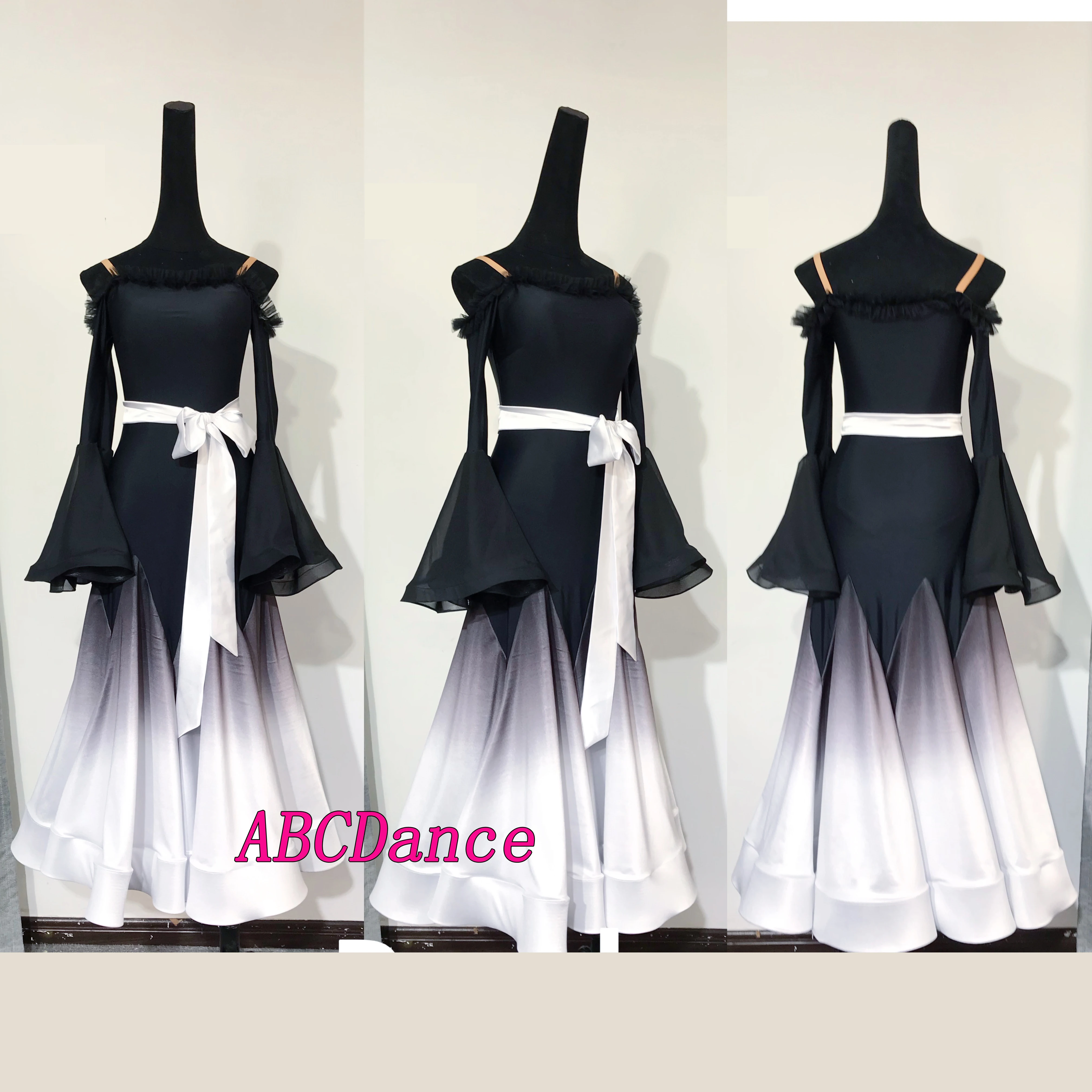 Practise Dance dress practice dancewear one-piece for lesson dancing costume waltz tango ballrom dance dress For Women