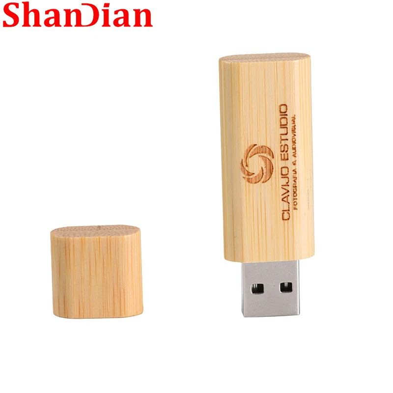 Personalized Flash Drive 64GB Free Logo Wooden Pen Drives 32GB Maple Free Key Ring Memory Stick 16GB USB 2.0 U Disk 8GB 128GB