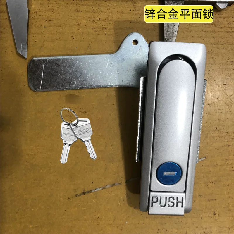 

2pcs Zinc Alloy Flat Lock for Industrial Machinery Equipment Cabinet Electrical Distribution Box Pressure Spring Handle Lock