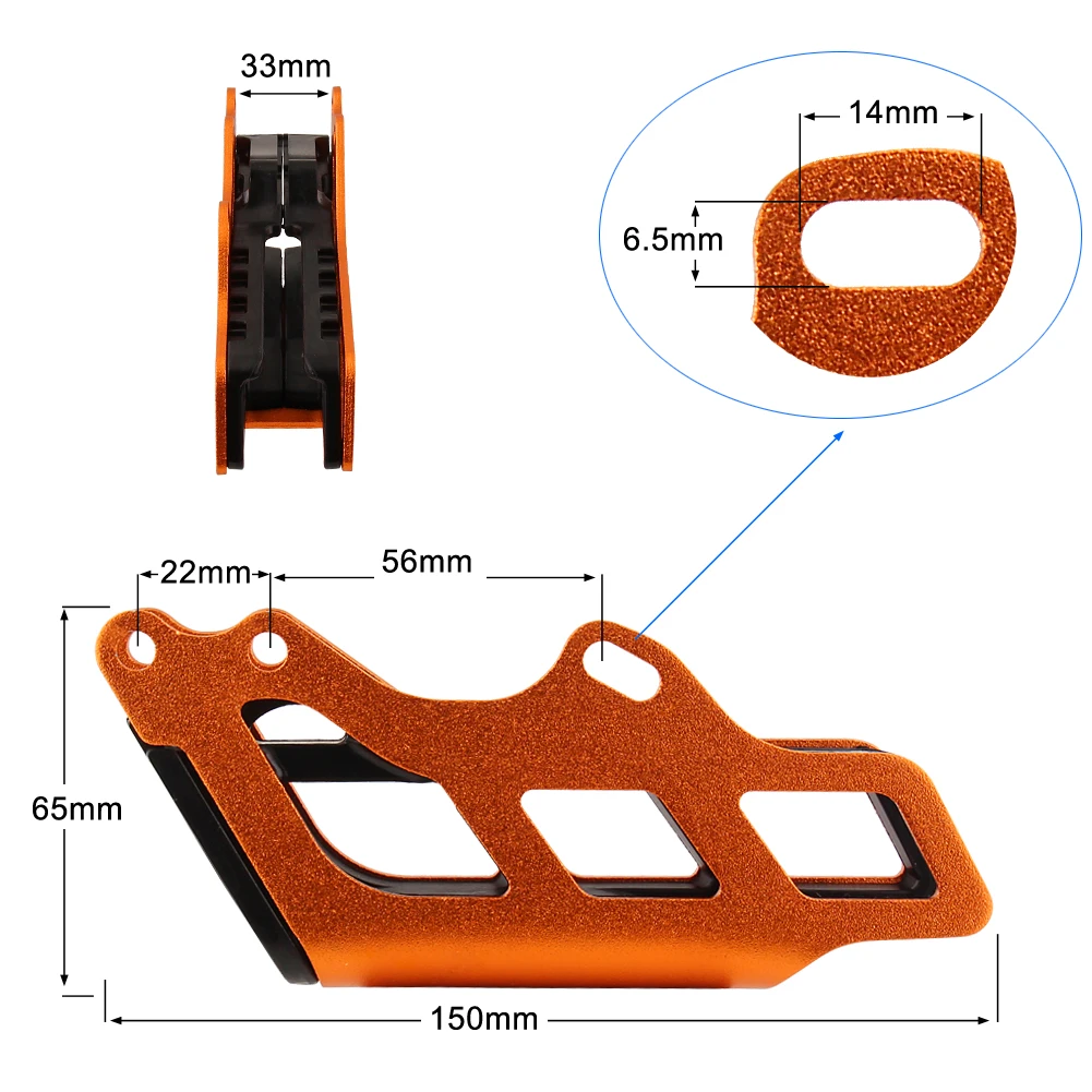 Protector de guía de cadena de motocicleta, accesorio para Honda CRF 250, 450, 125R, 250R, 250X, 250RX, 450R, 450X, 450RX, 450L, 450RL, 2005-2021,