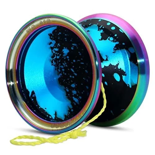 حلقة خارجية احترافية من الفولاذ المقاوم للصدأ يويو معدنية مع سبائك الألومنيوم عالية السرعة غير مستجيبة يو يو ألعاب كلاسيكية للأطفال #6