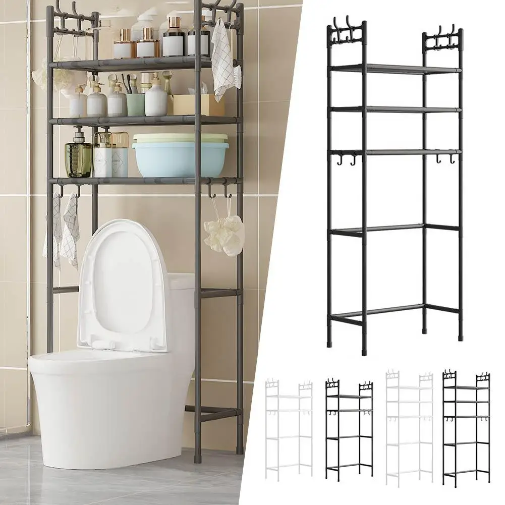 Nicht poröser Waschmaschinenständer, bodenstehendes WC-Lagerregal, mehrschichtiges Badezimmer-Aufbewahrungsregal für Badezimmer-Accessoires