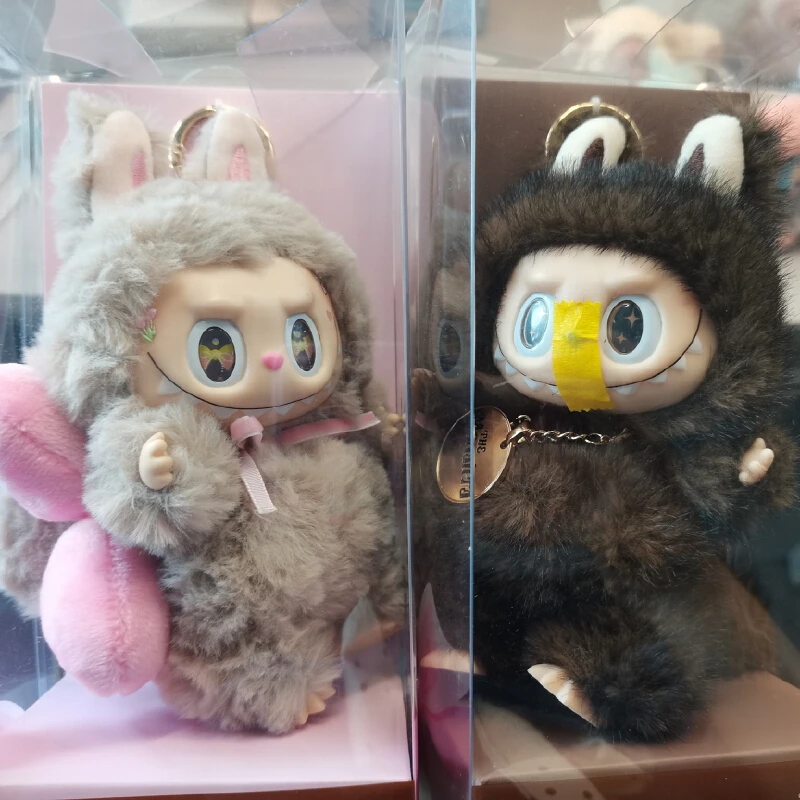 

Labubu Zimomo Version The Monster Macaroon Blind Box Mokoko Vinyl Face Series Keychain Bag Pendant Collectible Girlfriend Gift