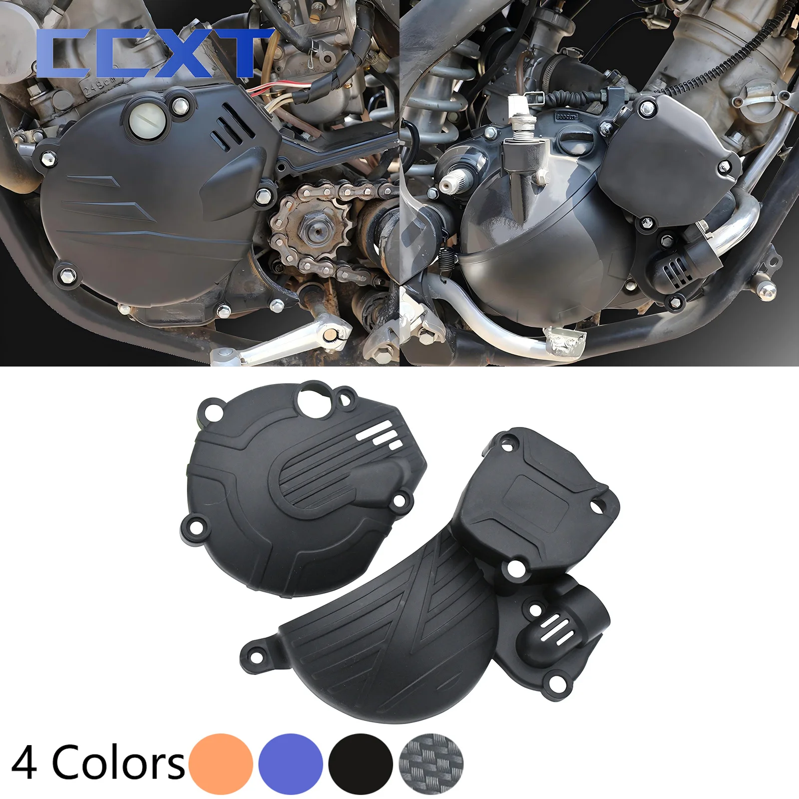 Motocross Clutch Protector Ignition Guard Water Pump Cover For KEWS K18 Hengjian HJ250 Kayo KT250 Yamaha DT230 MT250 GPX TSE250R