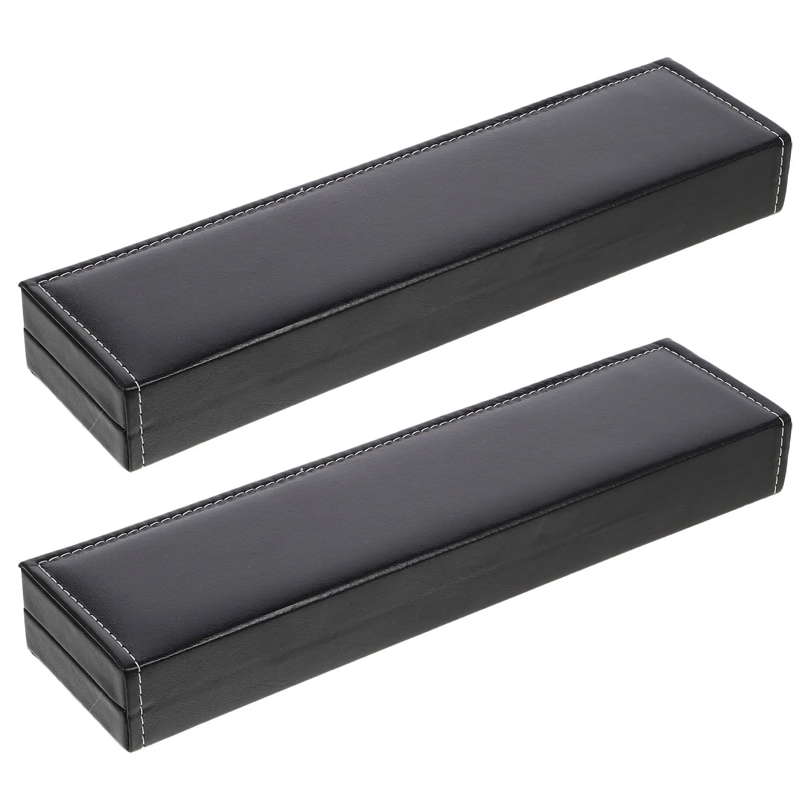 

2 шт., чехол для хранения часов, черный чехол из искусственной кожи с кристаллами и одним слотом, дорожная шкатулка для драгоценностей, органайзер на запястье, свадебное предложение, ожерелье