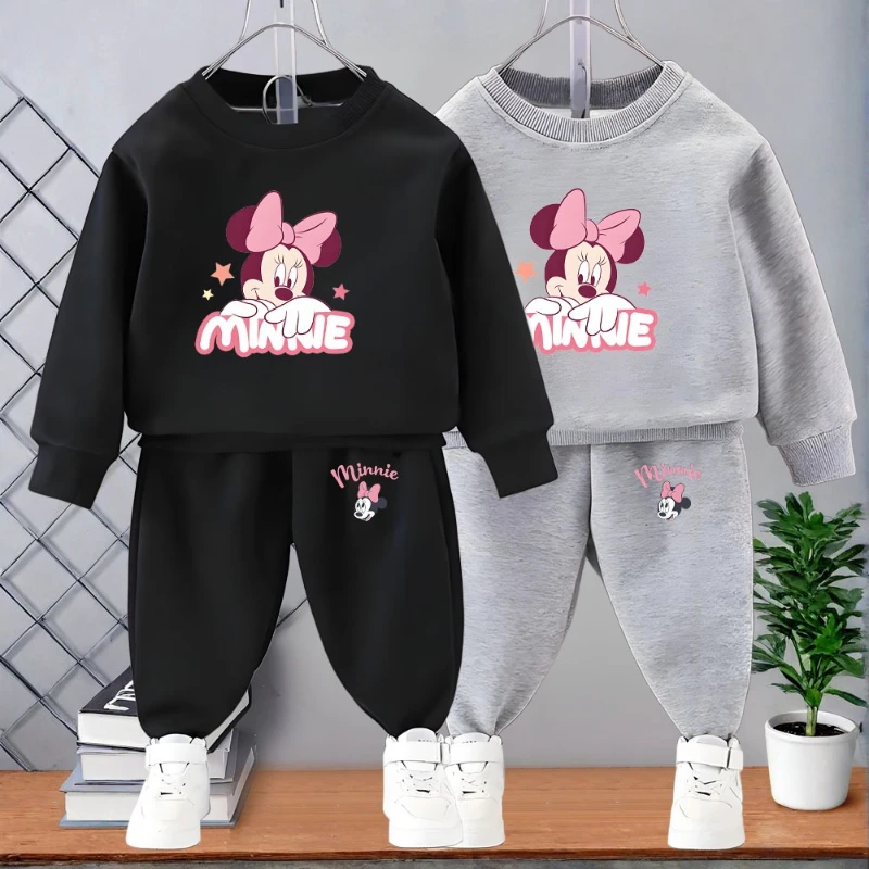 

Girl O Neck Long Sleeve Hoodies Sets for 0-8years Spring Fall Children's Pullover and Trousers 2pcs Set Kids Casual Sweatsuit